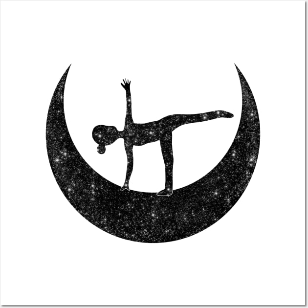 Half Moon Yoga Pose Wall Art by RocksNMills